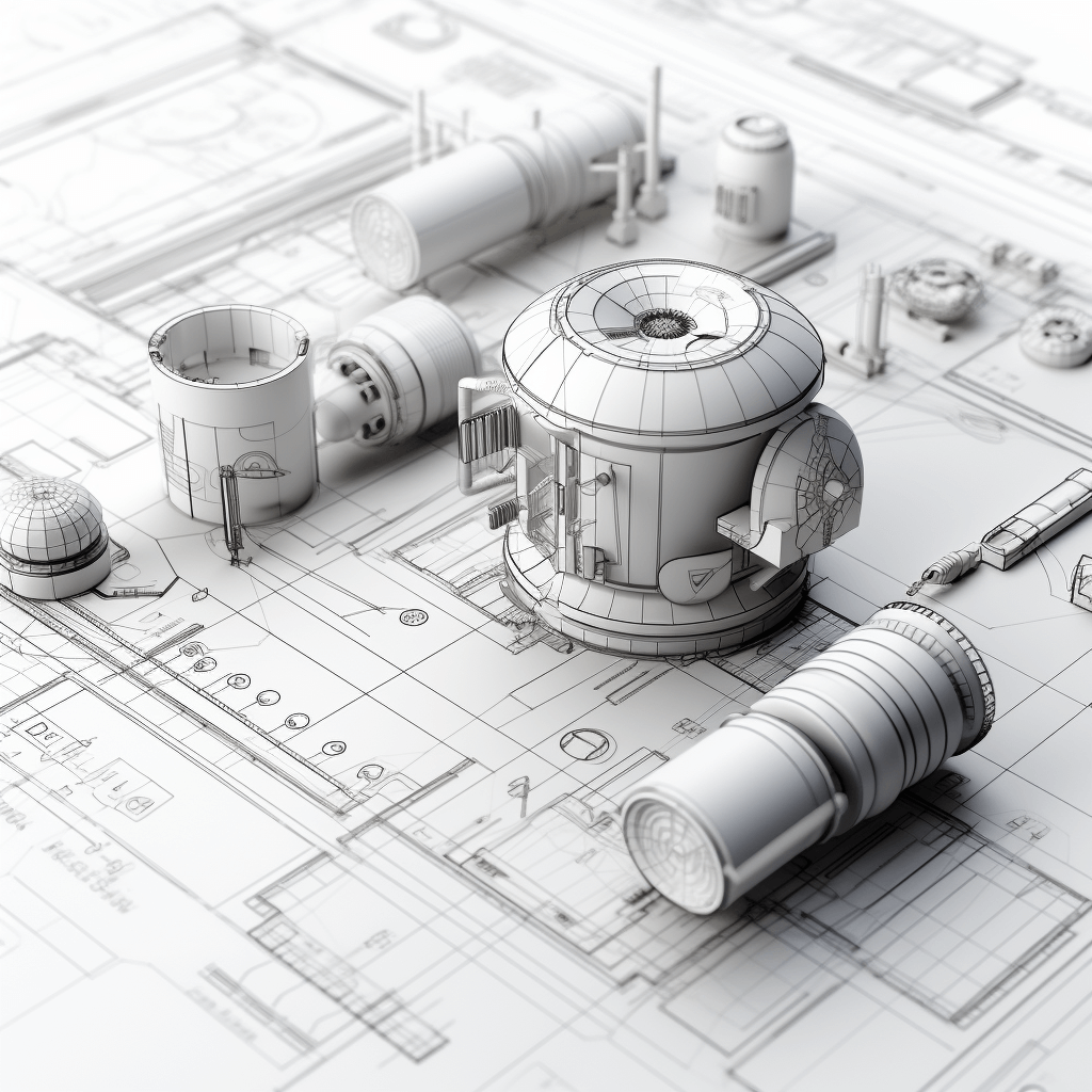 new-project-concept-in-3d-white-background